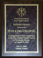 Danksagungen von dem Komitee des Amerikanischen Rates für die Polnische Kultur